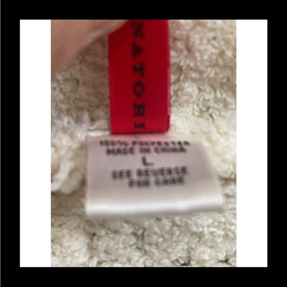 Josie Natori super Soft Tie Robe Large - Picture 6 of 11
